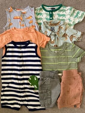 8-pc Bundle assorted toddler boy clothes, ~18-24M.